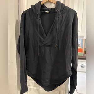 Pilcro Dark Gray Hooded Top